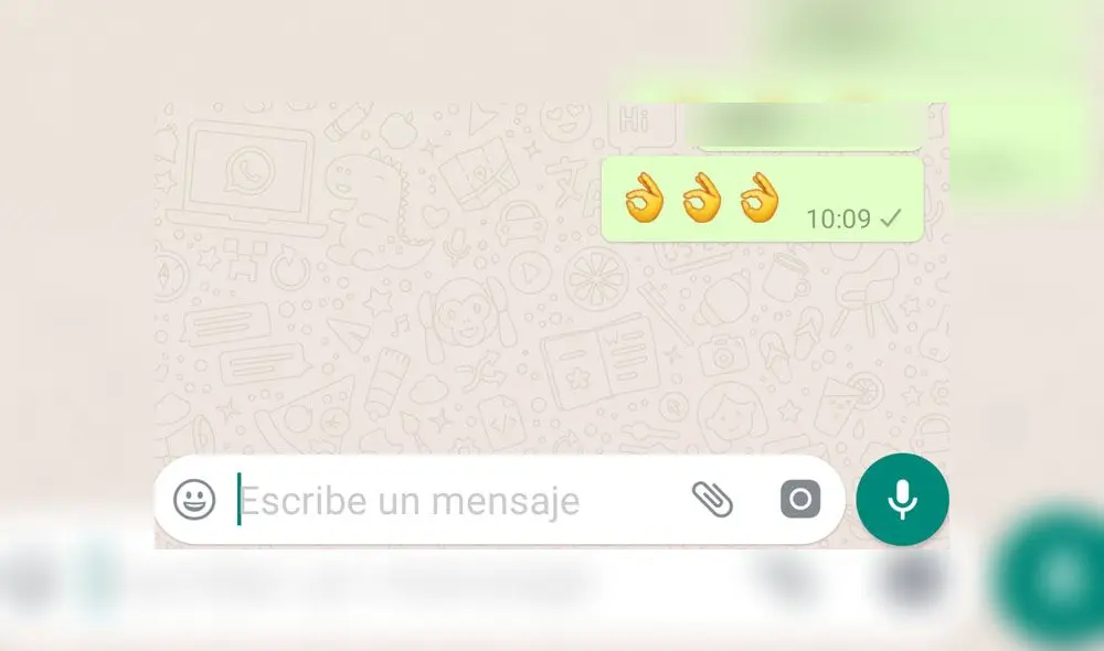El emoji del índice y pulgar haciendo un circulo suele ser utilizado por los usuarios de WhatsApp.