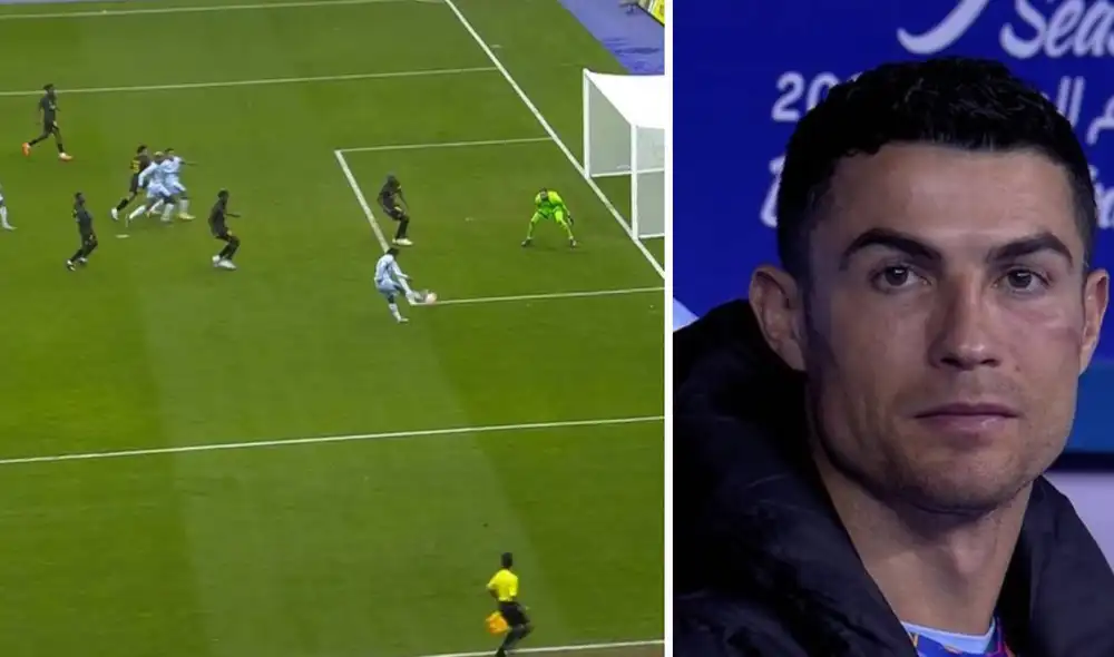 André Carrillo entró por Martínez. Foto: composición/captura de ESPN