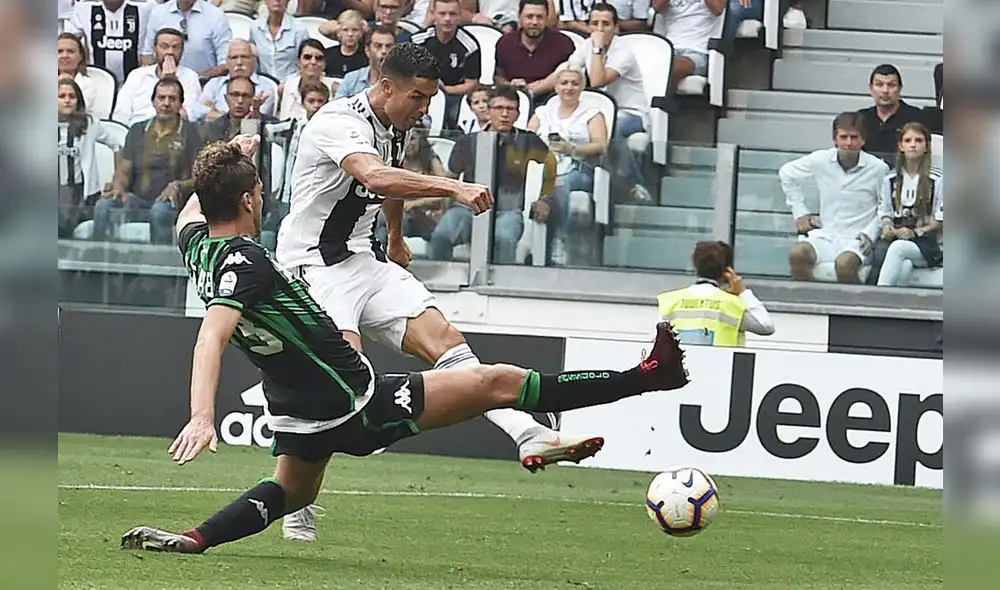 Juventus ganó 2-1 a Sassuolo con doblete de Cristiano Ronaldo en Serie A [RESUMEN Y GOLES]