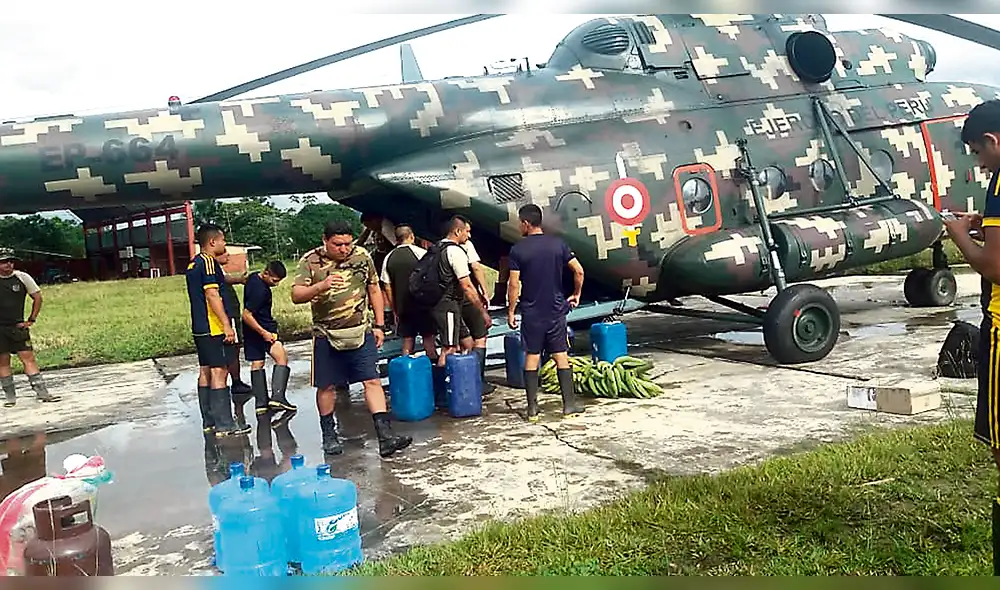 Helicóptero siniestrado transportaba bidones de gasolina y balones de gas Helicóptero siniestrado transportaba bidones de gasolina y balones de gas
