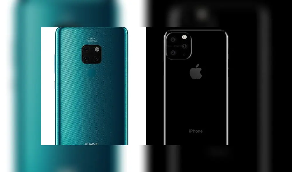 Huawei Mate 20 y iPhone 11. Huawei Mate 20 y iPhone 11.