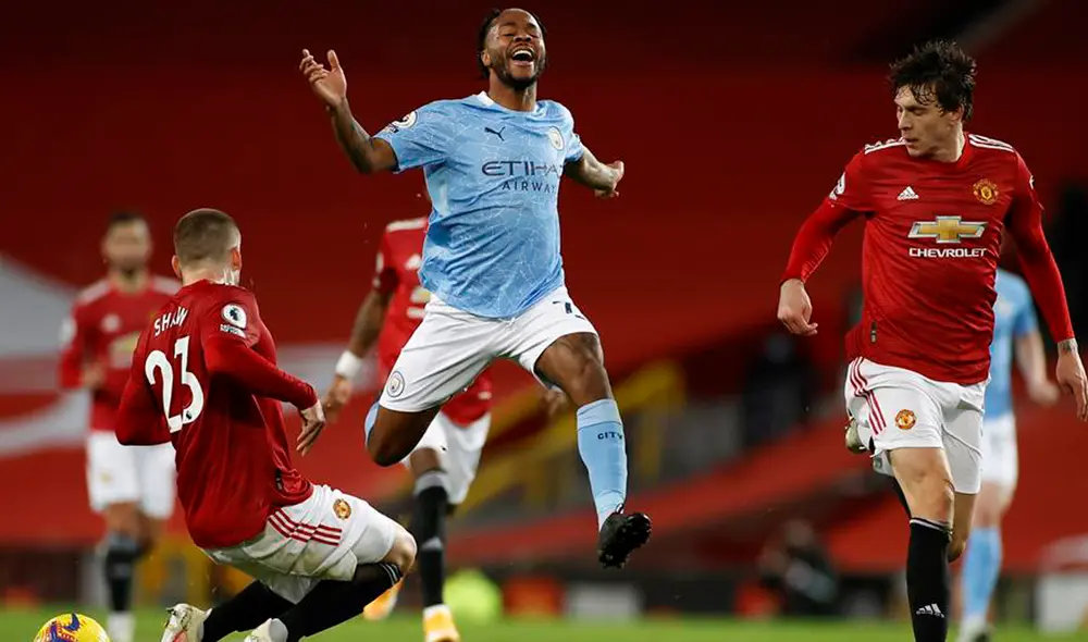 Manchester United y Manchester City empataron 0-0 en Old Trafford. Foto: EFE