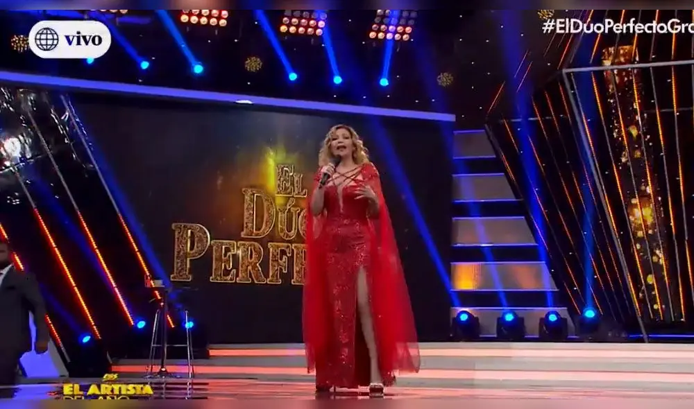 Gisela Valcárcel inicia "El artista del año: El dúo perfecto" con sexy vestido rojo 