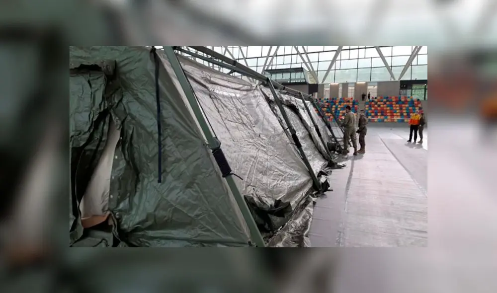 El Ejército ha dicho que está en la capacidad de seguir adelante con el levantamiento del hospital de campaña. (Foto: Salamanca 24 Horas)