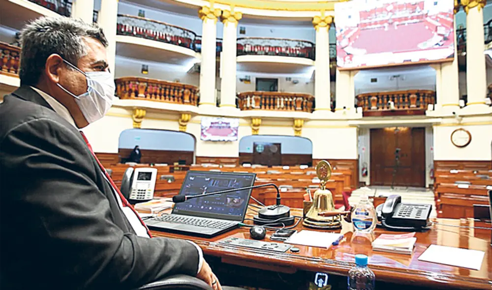 Congreso. Comisión aprobó denuncias en sesión virtual. (Foto: Marco Cotrina)