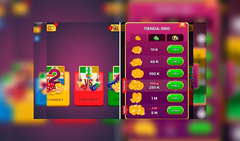 Ludo Parchis Star es un juego gratis multijugador para Facebook, iOS y Android.