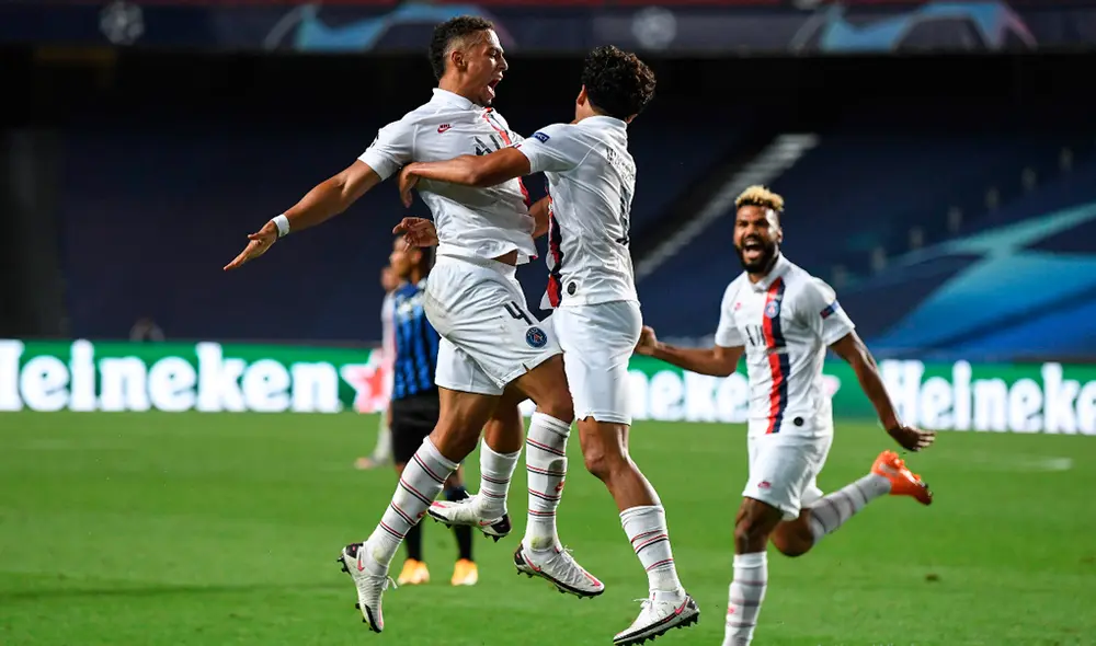 Marquinhos y Maxim Choupo-Moting le dieron al vuelta al Atalanta y clasificaron al PSG a las semifinales de Champions League. | Foto: AFP