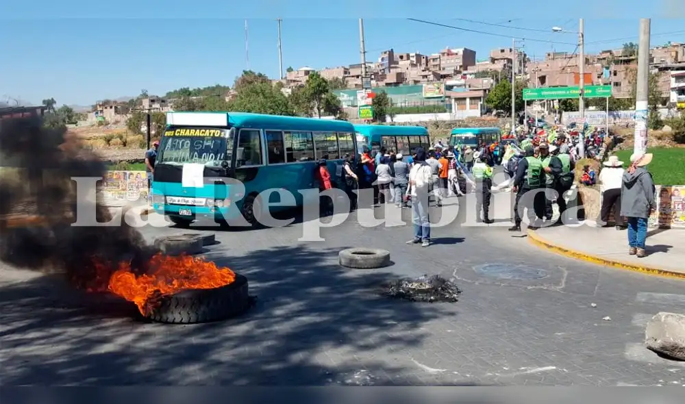 Paro en Arequipa EN VIVO: Tránsito restringido y bloqueos en protesta contra Tía María