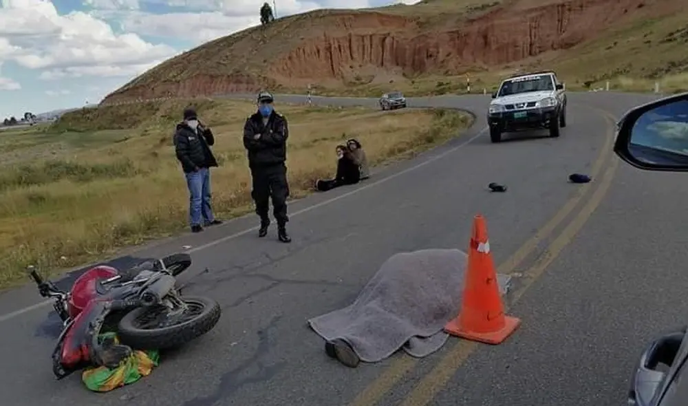 Puno. Juez de paz dejó de existir luego de sufrir un accidente a bordo de su motociclete.