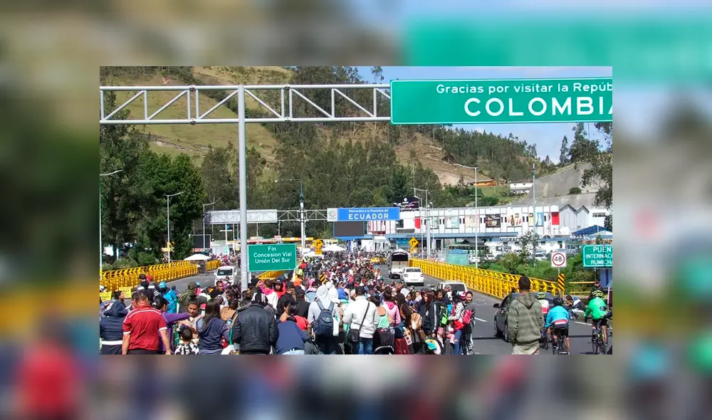 Miles de venezolanos ingresaron a Ecuador por la frontera con Colombia. Foto: EFE.