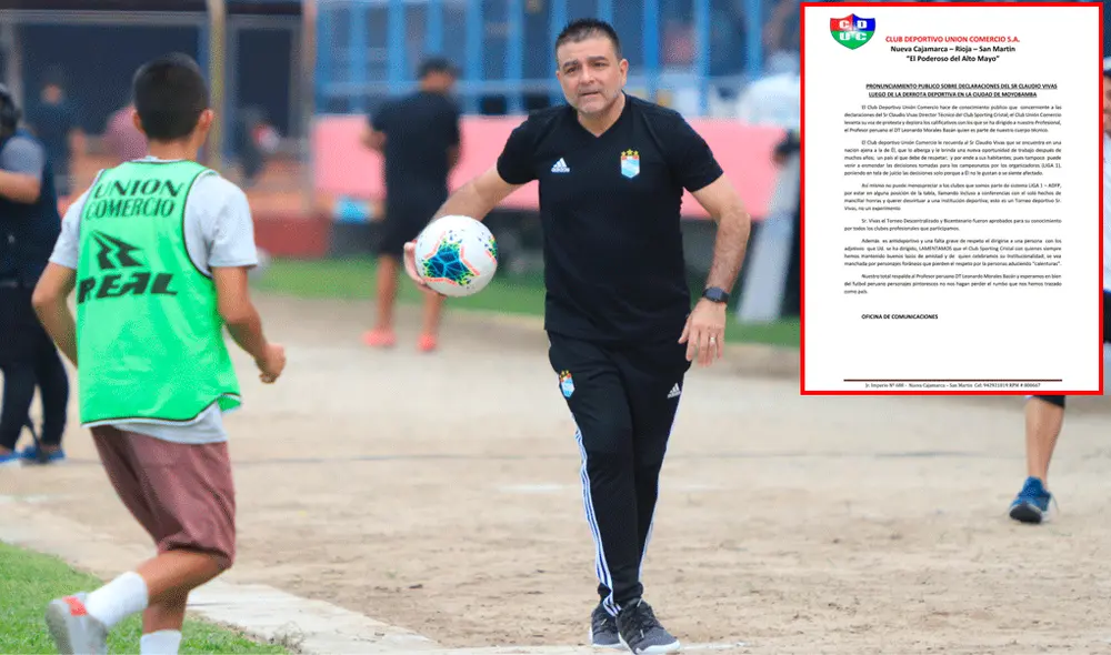 Unión Comercio envió un duro comunicado contra Claudio Vivas tras polémicas declaraciones en conferencia de prensa. | Foto: GLR