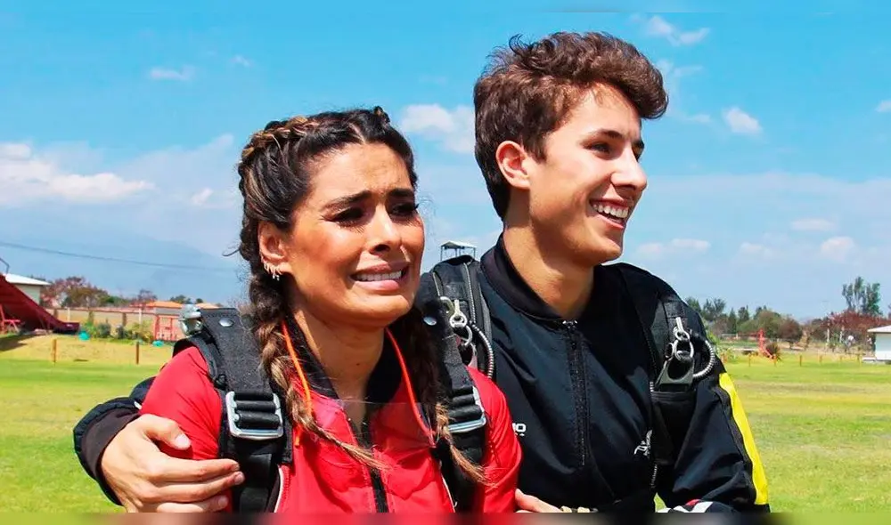 Galilea Montijo cumplió reto de aventarse en paracaídas. Foto: Juanpa Zurita Instagram