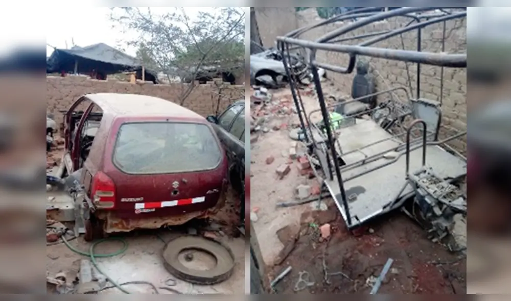Intervienen cochera donde desmantelaban carros en Trujillo