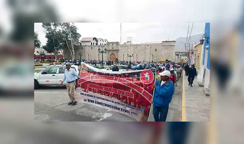 Trabajadores de regiones del sur marcharon por mejoras salariales
