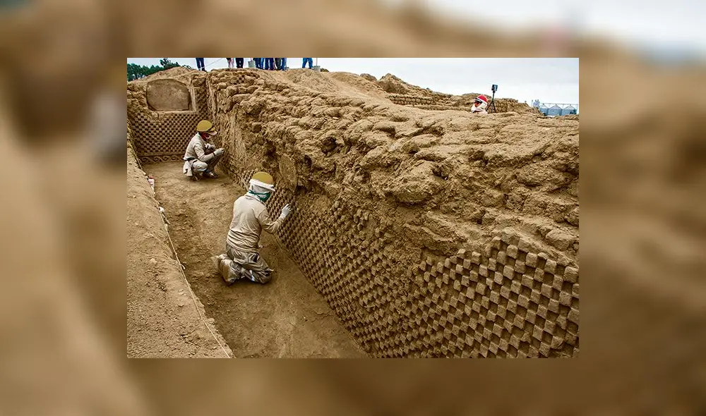 Hallan decoraciones de olas en alto relieve en Chan Chan