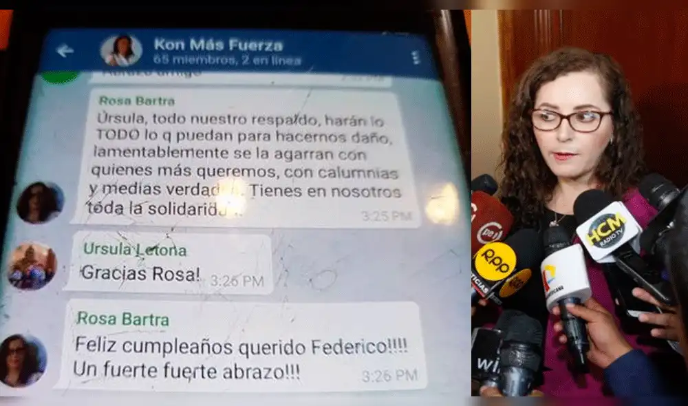 Rosa Bartra se pronuncia sobre chat que confirma parcialidad en comisión Lava Jato Rosa Bartra se pronuncia sobre chat que confirma parcialidad en comisión Lava Jato