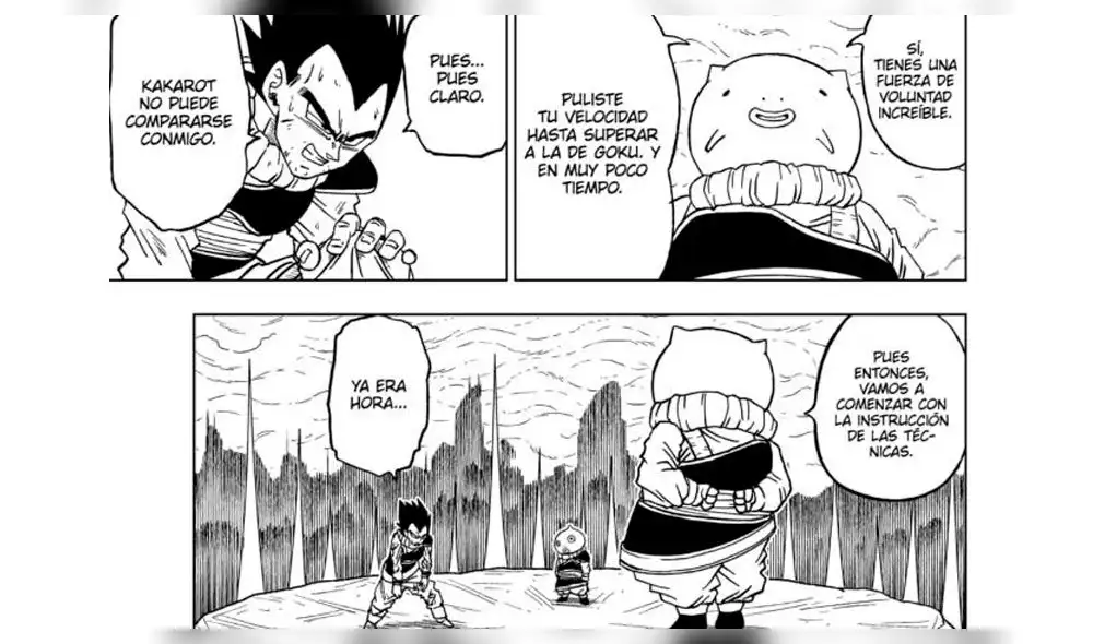 Vegeta aprenderá un nuevo poder en el manga de Dragon Ball Super. Foto: Manga Plus