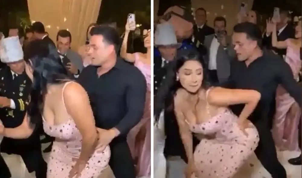 Christian Domínguez y Pamela Franco protagonizaron un divertido momento. Foto: captura de TikTok