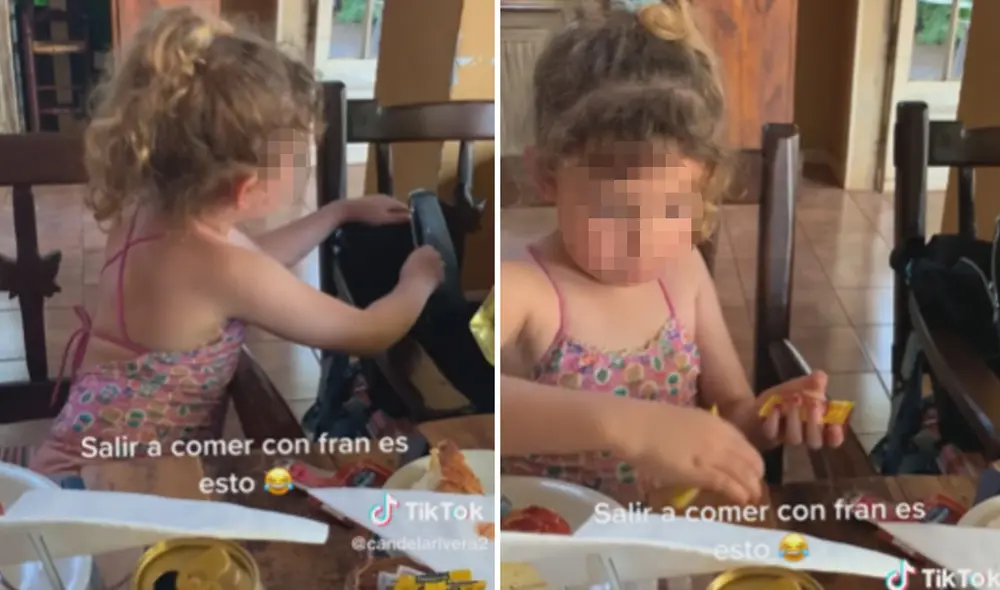 Miles de usuarios no han parado reír con esta escena. Foto: composición LR/TikTok/@candelarivera2