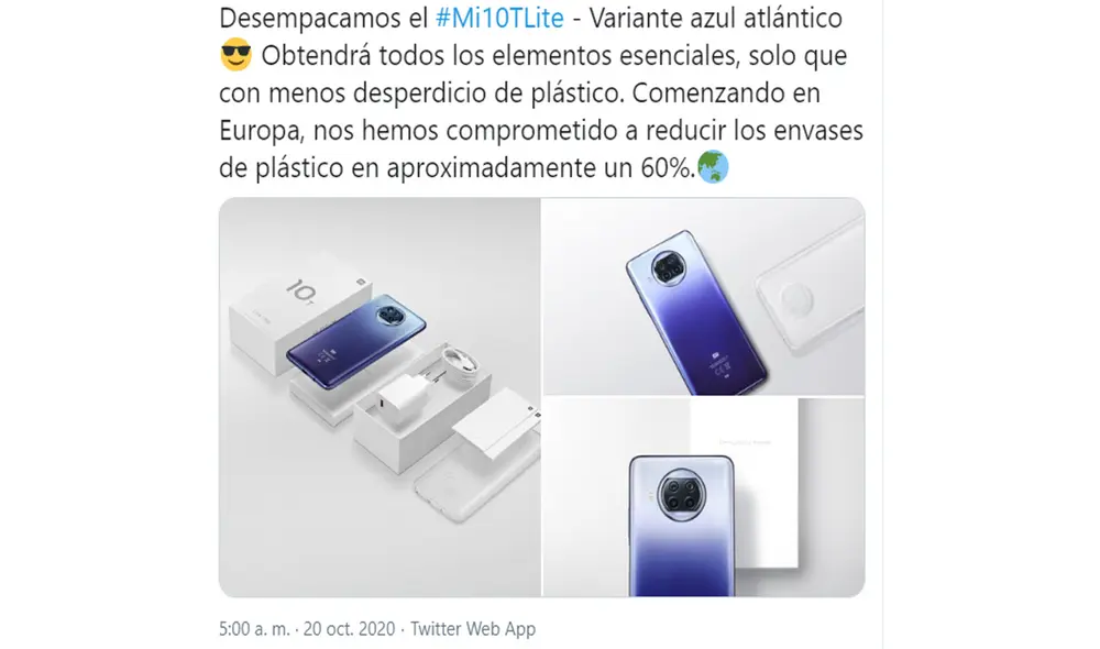 Segundo mensaje de Xiaomi. Foto: Captura de Twitter