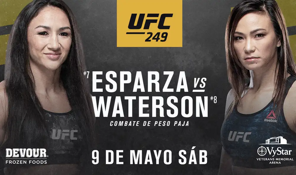 Carla Esparza vs. Michelle Waterson en UFC 249. Foto: UFC