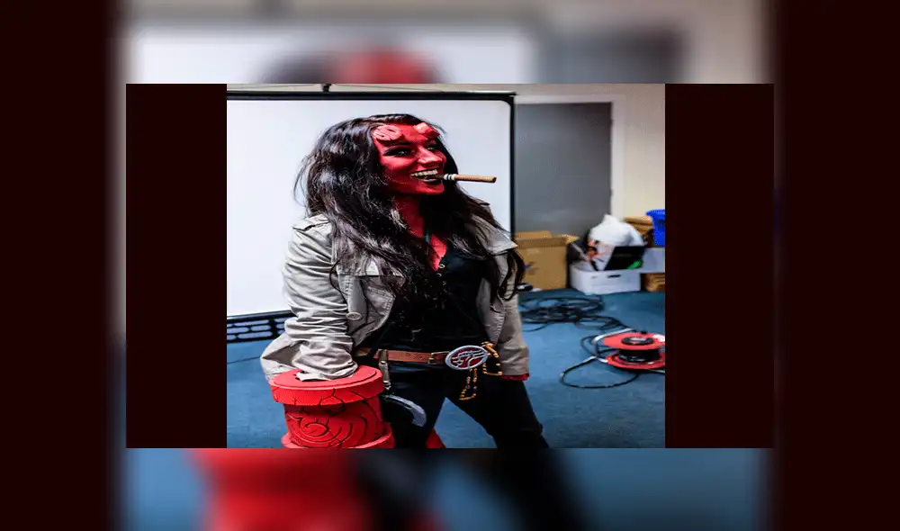 Facebook: fanática realiza cosplay de Hellboy y sorprende por sus sorprendentes detalles [FOTOS]