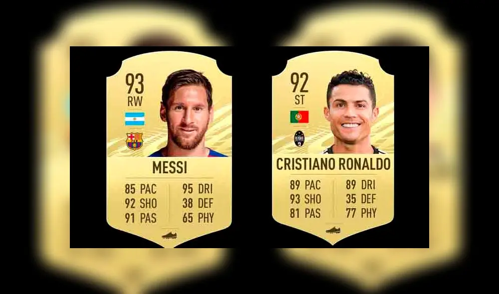 Valoraciones de Messi Ronaldo en FIFA 21. (Fotos: EA Sports) Valoraciones de Messi Ronaldo en FIFA 21. (Fotos: EA Sports)