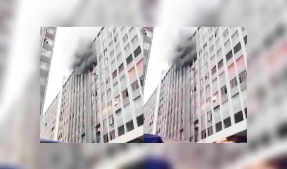 Cercado de Lima: Incendio en av. Abancay es controlado [VIDEO]