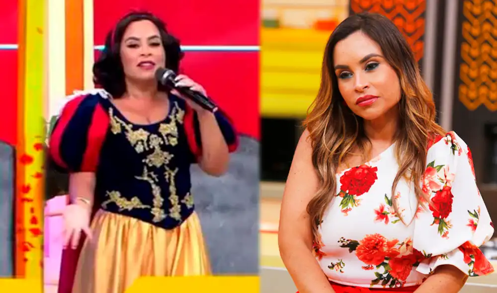 Ethel Pozo se pronunció sobre su disfraz de Blancanieves. Foto: captura América TV / La República