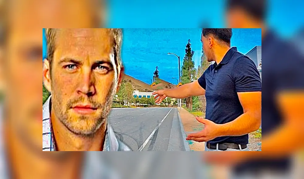 Desliza hacia la izquierda para ver el mensaje que encontró un fan en el lugar donde Paul Walker perdió la vida. Imagen viral de YouTube.