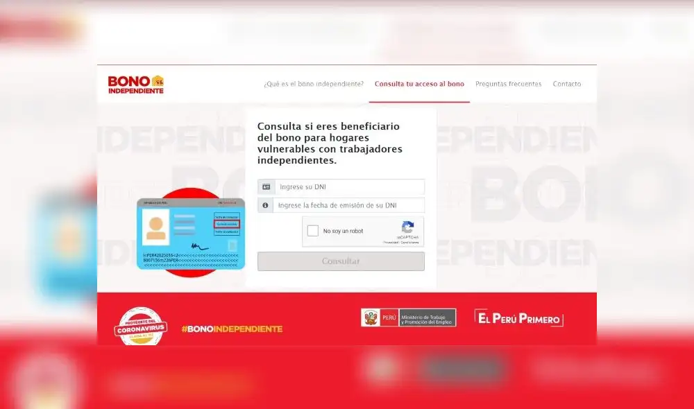 Bono 380 independientes