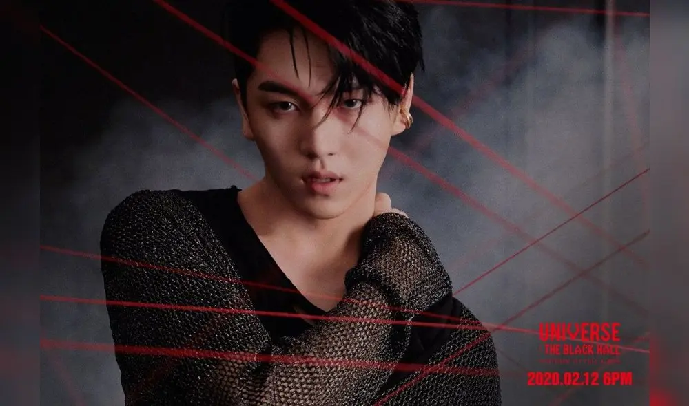 PENTAGON: primer teaser photo concept para “Universe: The Black Hall”. En la imagen: KINO.