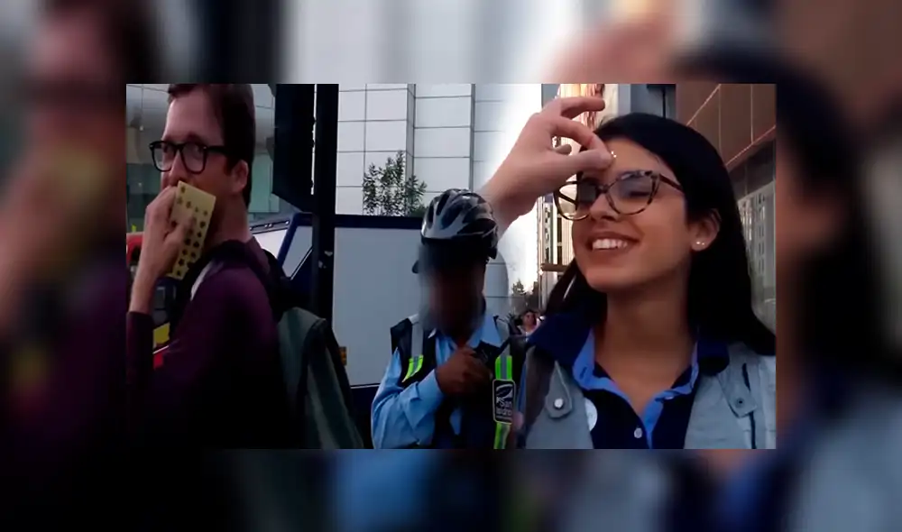 YouTube viral: sereno de San Isidro impide que youtuber peruano coloque 'estrellitas' a transeúntes [VIDEO]