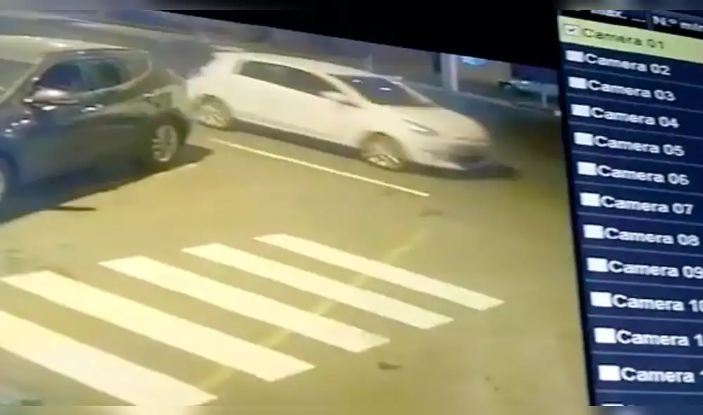 Sujetos roban auto de policía en Chiclayo [VIDEO]