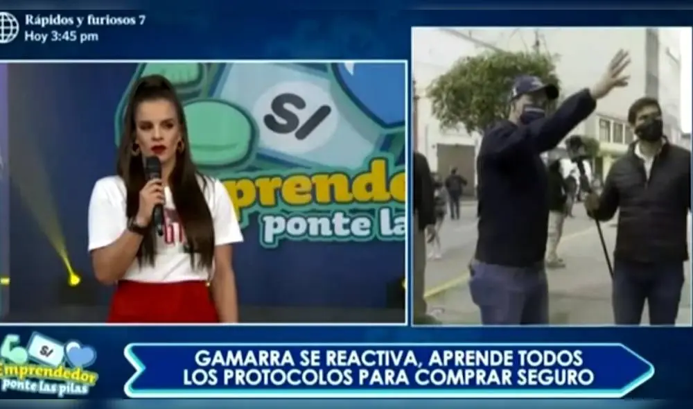 George Forsyth le dice a Alejandra Baigorria que solo la ve como amiga.