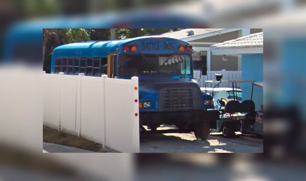 Google Maps: en Estados Unidos hallaron el autobús azul de 'Fortnite' y así luce [FOTOS]