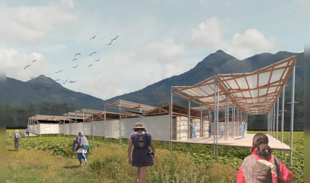 Estructura usa elementos qye son reutilizables y de fácil adquisición y desinfección.