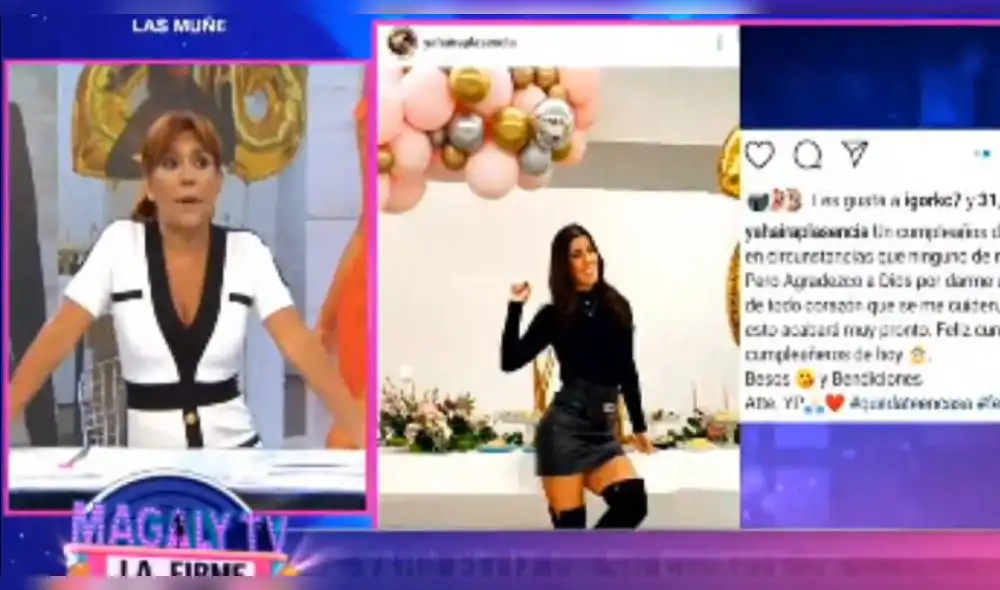 Magaly Medina critica a Yahaira Plasencia por no agradecer a Jefferson Farfán tras sorpresa de cumpleaños Magaly Medina critica a Yahaira Plasencia por no agradecer a Jefferson Farfán tras sorpresa de cumpleaños