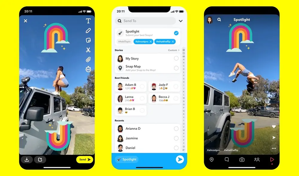 Por el momento, esta herramienta está disponible en Estados Unidos y Europa. Foto: Snapchat Por el momento, esta herramienta está disponible en Estados Unidos y Europa. Foto: Snapchat