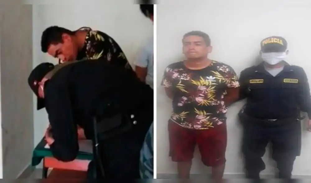 Detienen a policía y otros dos sujetos con droga en Sullana. Detienen a policía y otros dos sujetos con droga en Sullana.