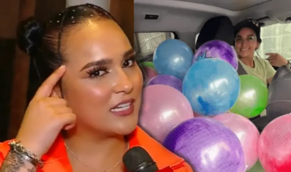 Daniela Darcourt señaló que los lujos no le sobran y lo importante dar un presente, es entregarlo con buena disposición. Foto: composición/captura América TV/difusión