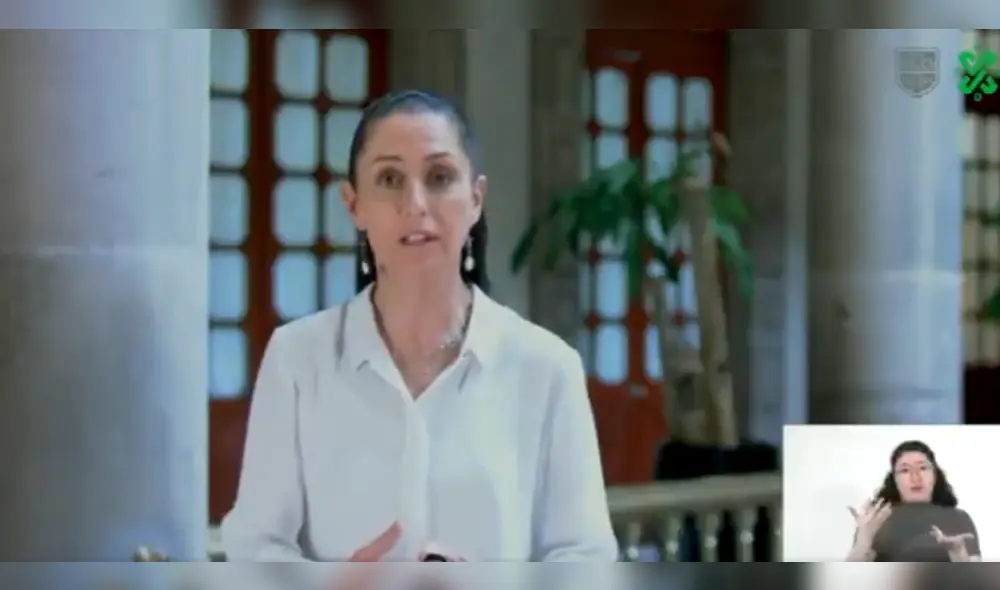 Claudia Sheinbaum, gobernadora estatal de México, comunica qué sectores económicos abrirán en México. Foto: captura Twitter Gobierno CDMX.