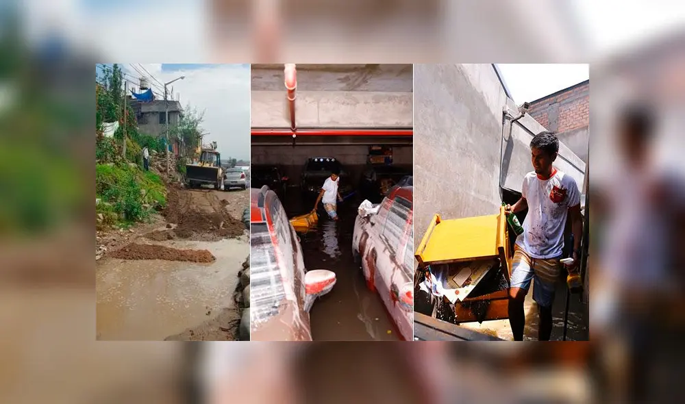 Lluvia inundó garaje de condominio en Arequipa y afectó varias calles de la ciudad.