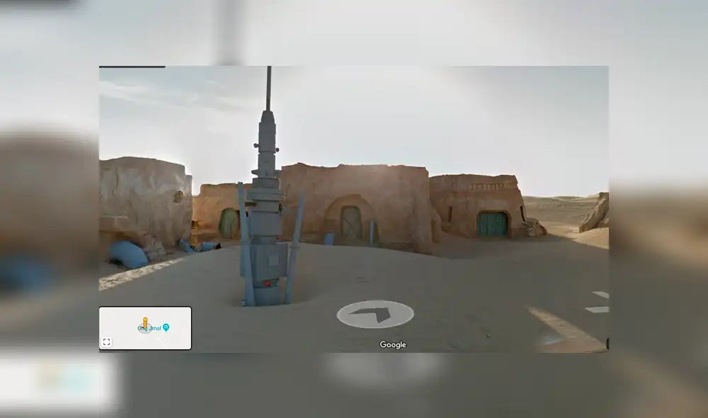 Desliza para ver las locaciones de Star Wars que captó Google Maps. Foto: Captura. Desliza para ver las locaciones de Star Wars que captó Google Maps. Foto: Captura.