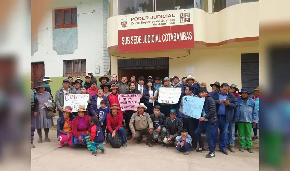Nuevamente suspenden audiencia judicial contra dirigentes de Cotabambas