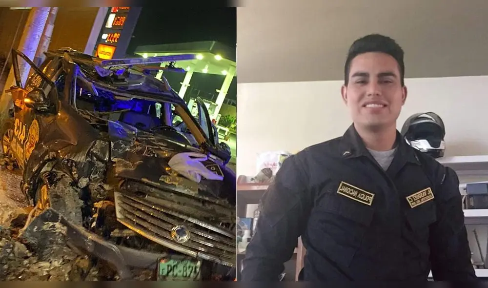 Policía perdió la vida en violento accidente de tránsito. Policía perdió la vida en violento accidente de tránsito.