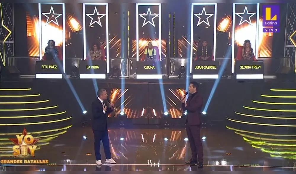 Christian Rivero presentando a Mathías Brivio. Foto: captura Christian Rivero presentando a Mathías Brivio. Foto: captura