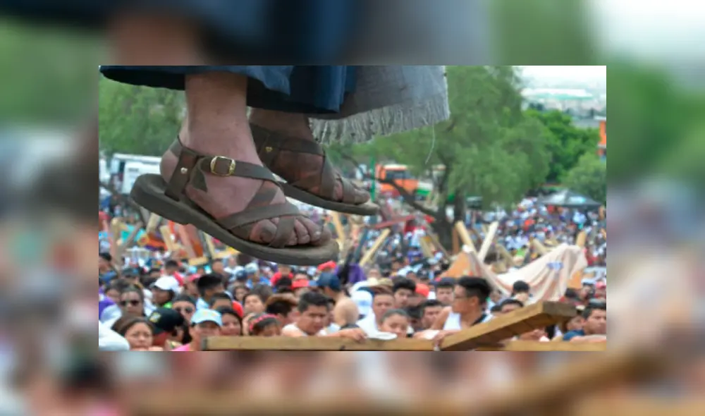 Semana Santa: joven que interpretaba a Judas casi muere ahorcado [FOTOS]