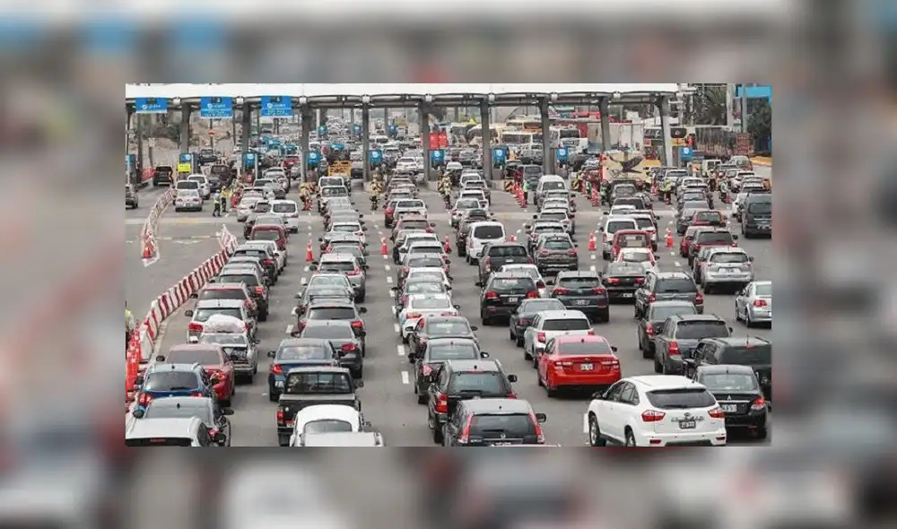 Panamericana Sur: esta tarde se registró gran congestión vehicular a la altura de Lurín