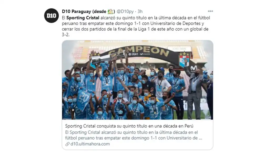Sporting Cristal: así informó la prensa internacional